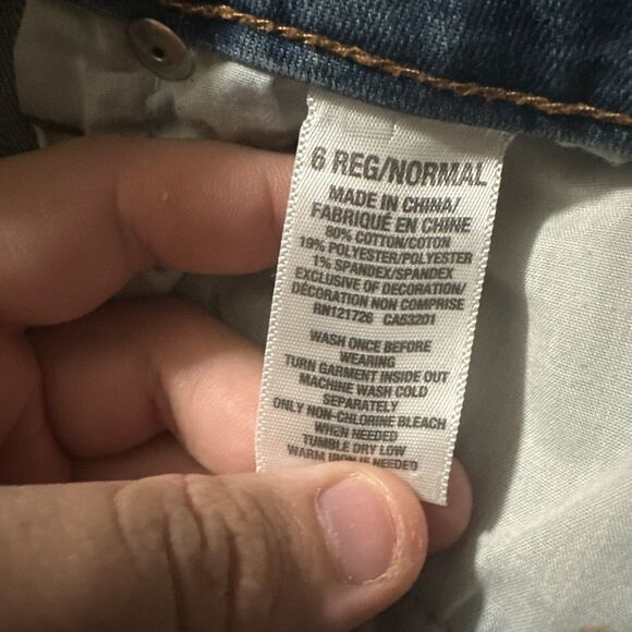 Womens 6 X 28 Jegging Jeans Aeropostale Blue High Waisted Distressed - Picture 10 of 10